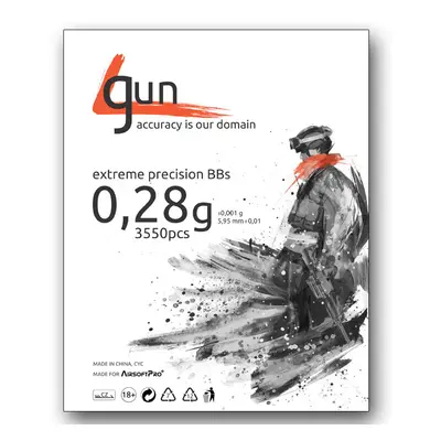 4gun Airsoftové kuličky 4GUN 0,28g 3550ks - bílé