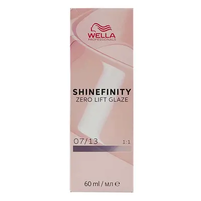 Wella Professionals Shinefinity Zero Lift Glaze 60 ml demi-permanentní barva 07/13 Medium Blonde