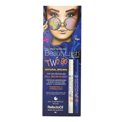 BeautyLash Two Go Full Brow Tinting Pen barva na obočí Natural Brown