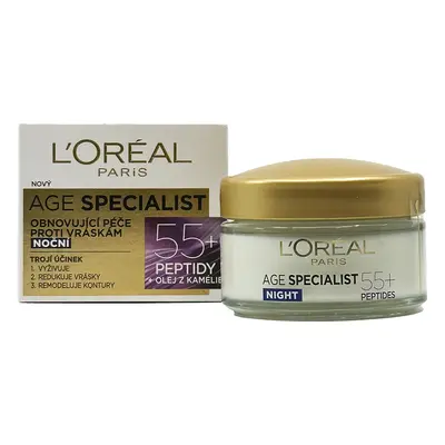 L&#039;Oréal Paris Age Specialist 55+ obnovující noční krém proti vráskám 50ml