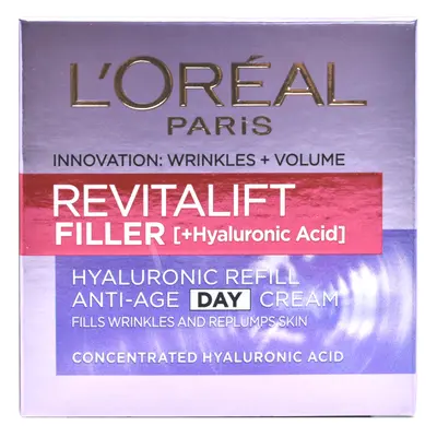 L&#039;Oréal Paris Revitalift Filler HA vyplňující denní krém proti stárnutí 50 ml