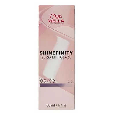 Wella Professionals Shinefinity Zero Lift Glaze 60 ml demi-permanentní barva 05/98 Light Brown C