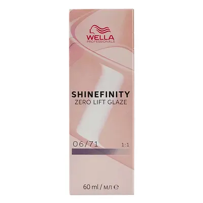 Wella Professionals Shinefinity Zero Lift Glaze 60 ml demi-permanentní barva 06/71 Dark Blonde B