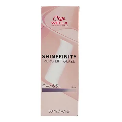 Wella Professionals Shinefinity Zero Lift Glaze 60 ml demi-permanentní barva 04/65 Medium Brown 