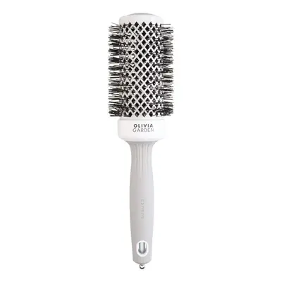 Olivia Garden Expert Blowout Shine Round Brush White & Grey 45 mm