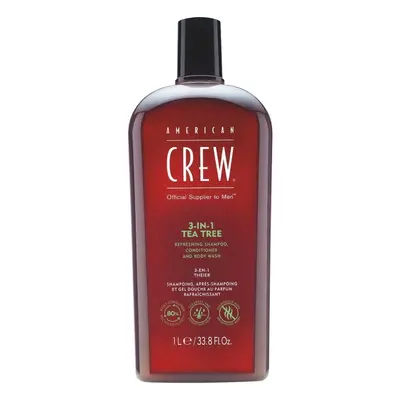 American Crew 3-in-1 Tea Tree Shampoo, Conditioner and Body Wash 1000 ml