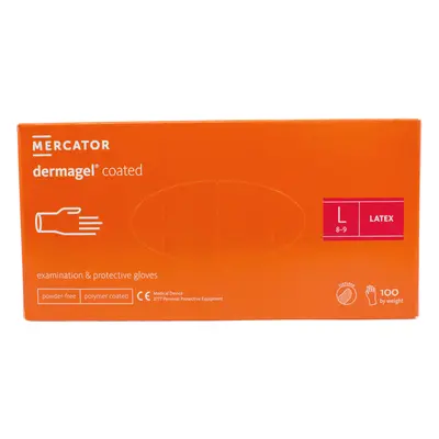 Mercator Dermagel Coated Powder-Free Examination & Protective Gloves (textured) 100 ks rukavice 