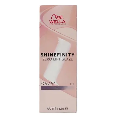 Wella Professionals Shinefinity Zero Lift Glaze 60 ml demi-permanentní barva 09/61 Very Light Bl