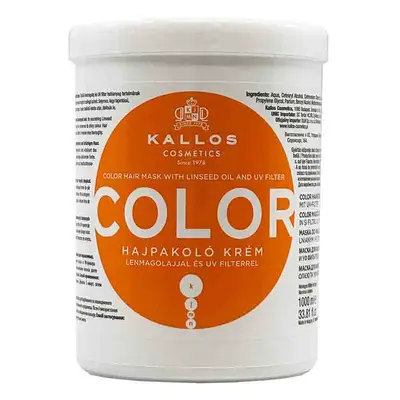 Kallos KJMN Color Hair Mask With Linseed Oil And UV Filter 1000 ml