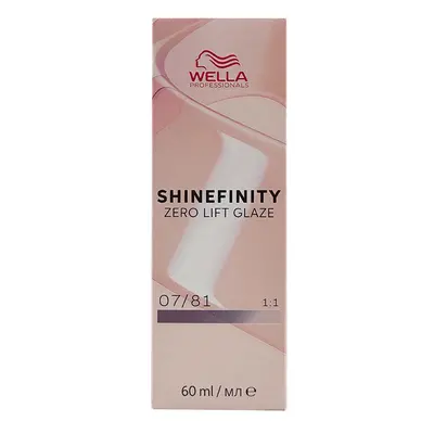 Wella Professionals Shinefinity Zero Lift Glaze 60 ml demi-permanentní barva 07/81 Medium Blonde