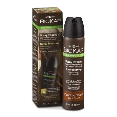 BioKap Nutricolor Delicato Spray Touch Up 75 ml barva na vlasy Light Brown