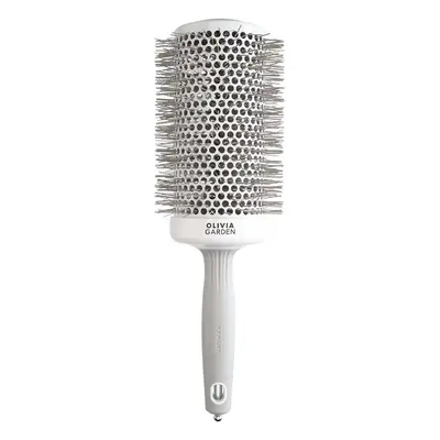 Olivia Garden Expert Blowout Speed Round Brush White & Grey 65 mm