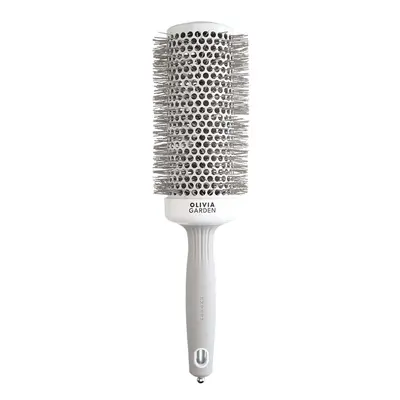 Olivia Garden Expert Blowout Speed Round Brush White & Grey 55 mm