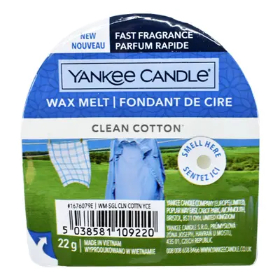 Yankee Candle Wax Melt Clean Cotton 22 g