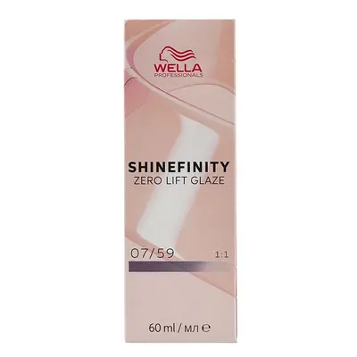 Wella Professionals Shinefinity Zero Lift Glaze 60 ml demi-permanentní barva 07/59 Medium Blonde