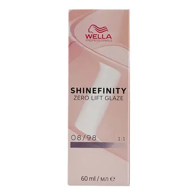 Wella Professionals Shinefinity Zero Lift Glaze 60 ml demi-permanentní barva 08/98 Light Blonde 