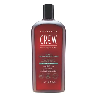 American Crew 3-in-1 Chamomile + Pine Shampoo, Conditioner and Body Wash 1000 ml