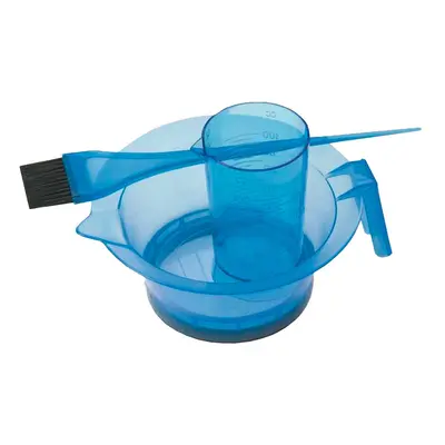 Sibel Tinting Kit Blue Transparent - Non-Slip Bowl, Brush & Measuring Jug barva Blue Transparent