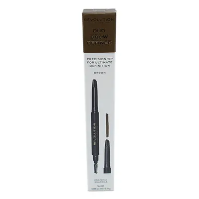 Makeup Revolution Duo Brow Definer Pencil 0,15 g tužky na obočí Brown