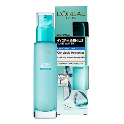 L&#039;Oreal Paris Hydra Genius 72H Liquid Moisturiser For Normal To Dry Skin 70 ml