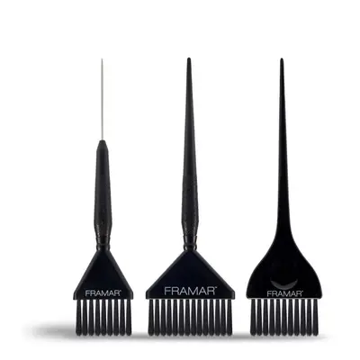 Framar Family Pack Brush Set Black HP-FP-BLK 3 ks