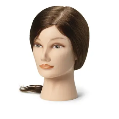 BraveHead Female Mannequin Head 100% Human Hair 35 - 40 cm