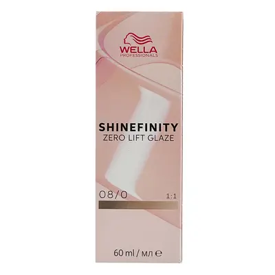 Wella Professionals Shinefinity Zero Lift Glaze 60 ml demi-permanentní barva 08/0 Light Blonde N