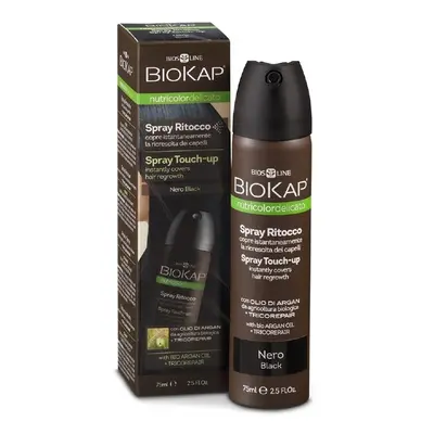 BioKap Nutricolor Delicato Spray Touch Up 75 ml barva na vlasy Black