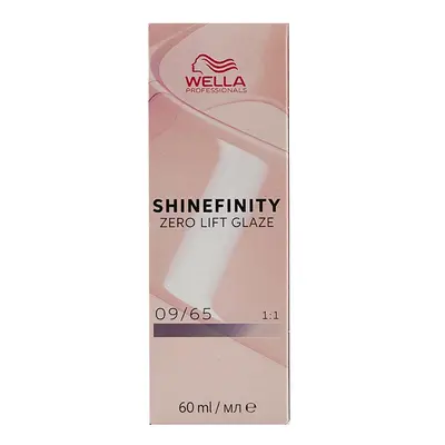 Wella Professionals Shinefinity Zero Lift Glaze 60 ml demi-permanentní barva 09/65 Very Light Bl