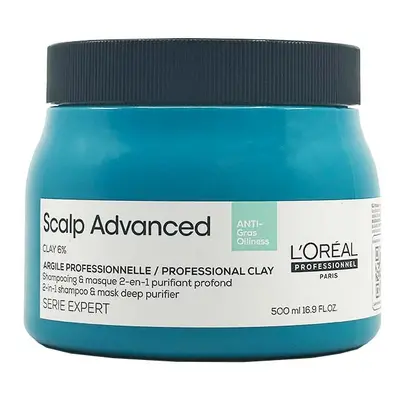 L&#039;Oréal Professionnel Serie Expert Scalp Advanced Anti-Oiliness 2-IN-1 Purifier Clay 500 ml