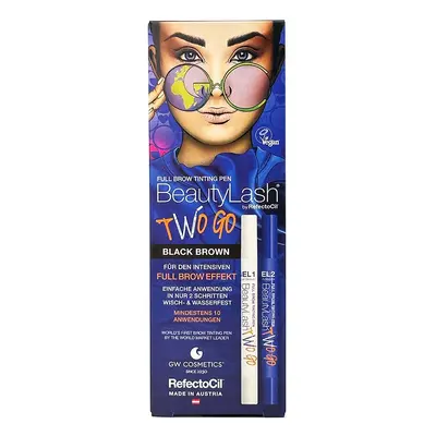 BeautyLash Two Go Full Brow Tinting Pen barva na obočí Black Brown