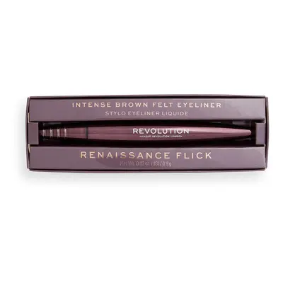 Makeup Revolution Renaissance Flick Liquid Eyeliner 0,8 g linky na oči Brown