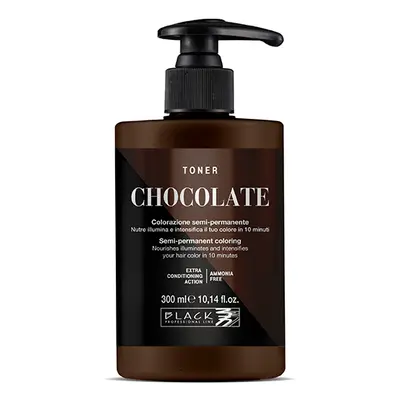 Black Professional Toner Semi-permanent Hair Colour 300 ml semi-permanentní barva Chocolate