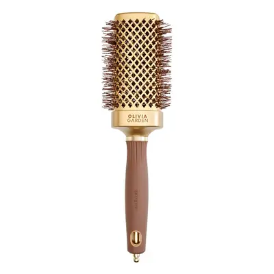 Olivia Garden Expert Blowout Straight Square Brush Gold & Brown 50 mm