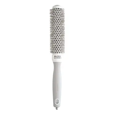 Olivia Garden Expert Blowout Speed Round Brush White & Grey 25 mm