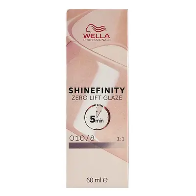 Wella Professionals Shinefinity Zero Lift Glaze 60 ml demi-permanentní barva 010/8 Lightest Blon