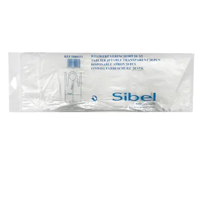 Sibel Disposable Apron 98cm x 74cm 20 ks