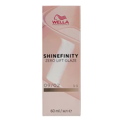 Wella Professionals Shinefinity Zero Lift Glaze 60 ml demi-permanentní barva 09/02 Very Light Bl