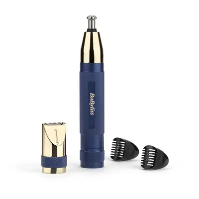 BaByliss Men Super-X Metal Series E112E Gold / Blue Nose, Ear and Eyebrow Trimmer