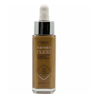 L&#039;Oréal Paris True Match Nude Plumping Tinded Serum 30 ml Tónovací krém 5-6 Medium-Tan