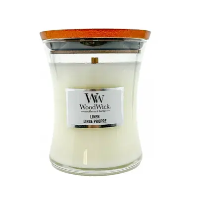 WoodWick Mini Hourglass Candle Linen 85 g