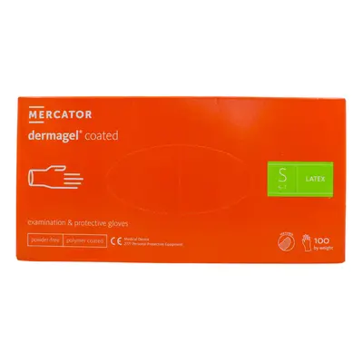 Mercator Dermagel Coated Powder-Free Examination & Protective Gloves (textured) 100 ks rukavice 