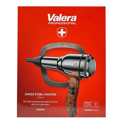 Valera Swiss Steel Master Light Professional Steel Hairdryer Black Chrome 2100 W