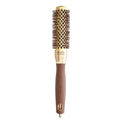 Olivia Garden Expert Blowout Shine Round Brush Gold & Brown 25 mm