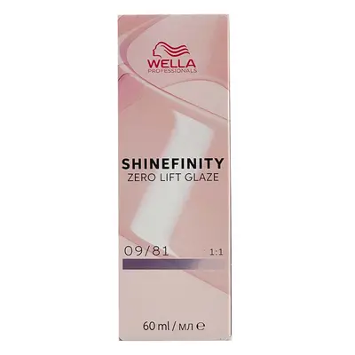 Wella Professionals Shinefinity Zero Lift Glaze 60 ml demi-permanentní barva 09/81 Very Light Bl