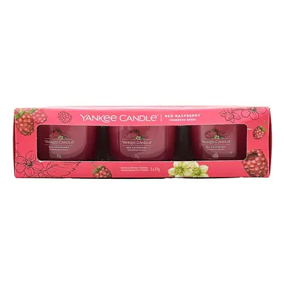 Yankee Candle 3 Pack Filled Votive Red Raspberry