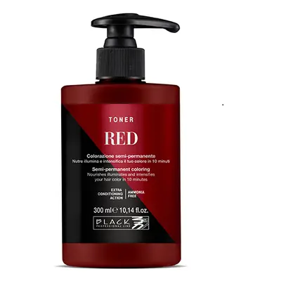 Black Professional Line Toner Semi-permanent Hair Colour 300 ml semi-permanentní barva Red