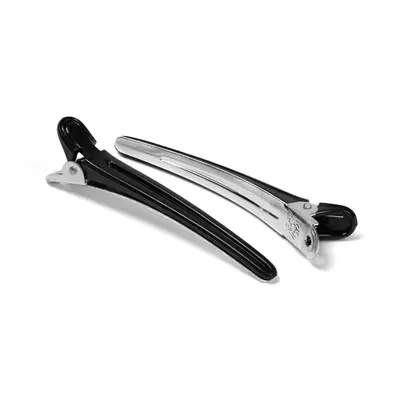 BraveHead Hair Clips Aluminium/Plastic Black 12 ks