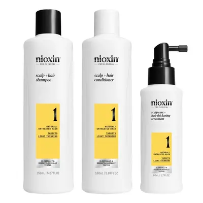 Nioxin Systém 1 Kit for Natural Hair with Light Thinning