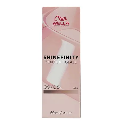 Wella Professionals Shinefinity Zero Lift Glaze 60 ml demi-permanentní barva 09/05 Very Light Bl